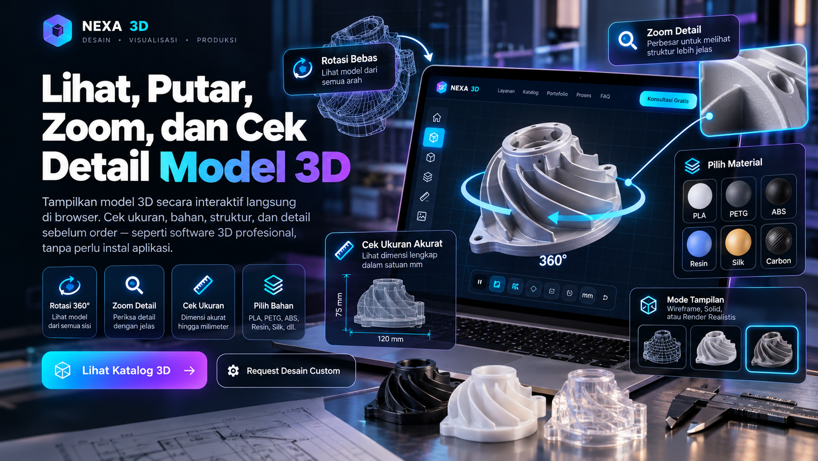 Web Template 3D Desain